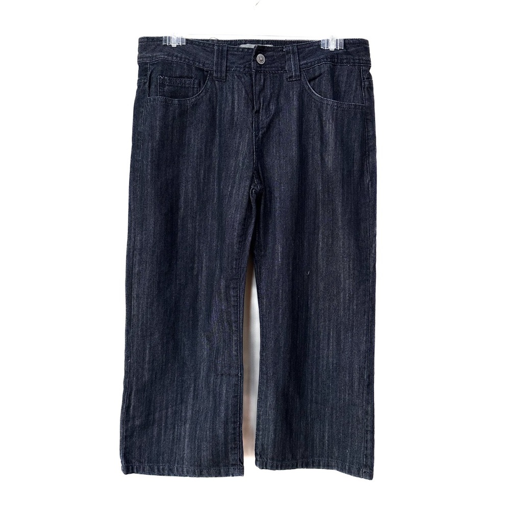 Tex By Max Azria Casual Dark Denim Capri Crop Pants Jeans